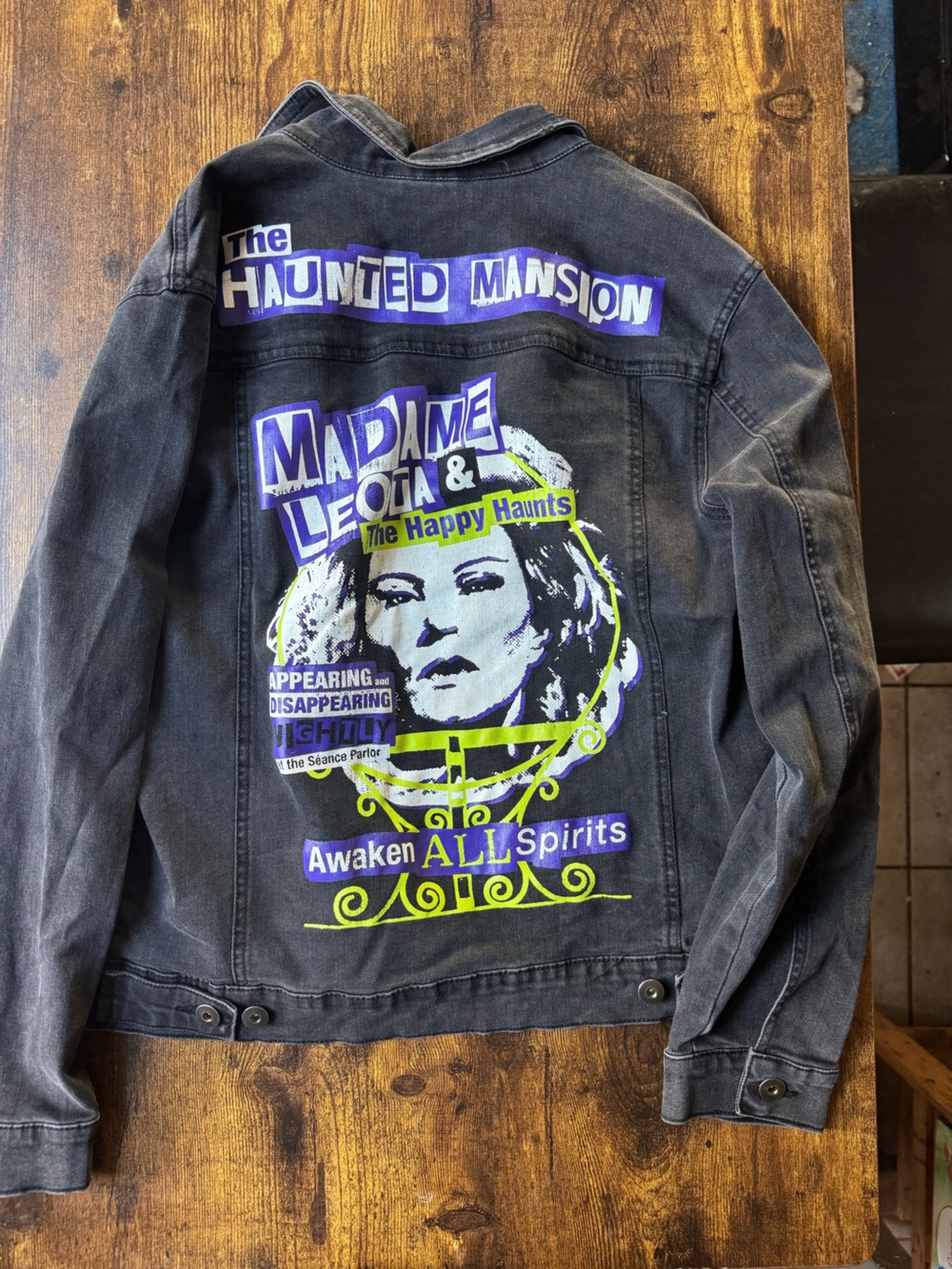 Nwot Disney The Haunted Mansion Madame Leota Jean jacket